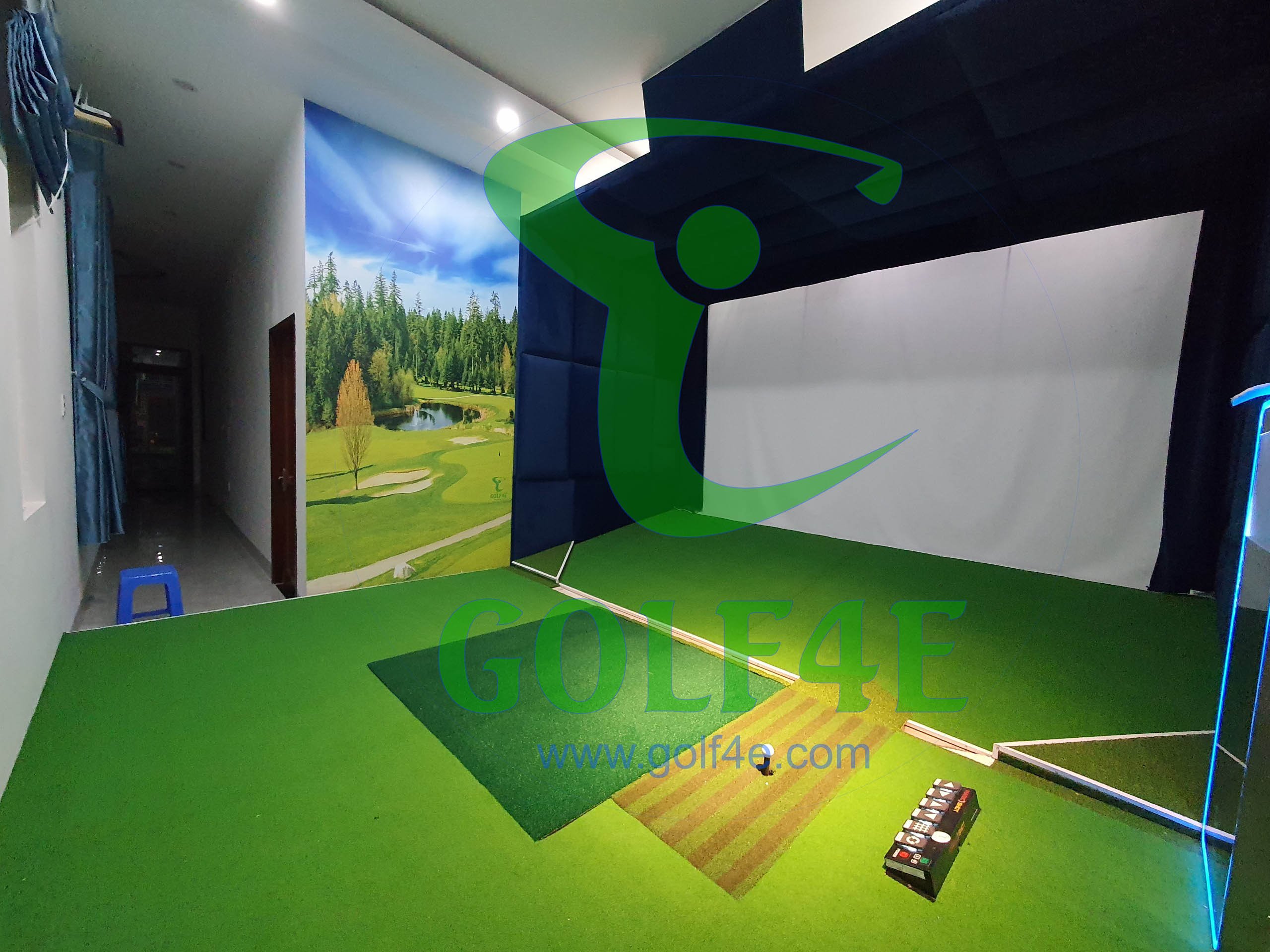 Phòng Golf3D tại nhà cho gia chủ thích sự gọn gàng và sang trọng